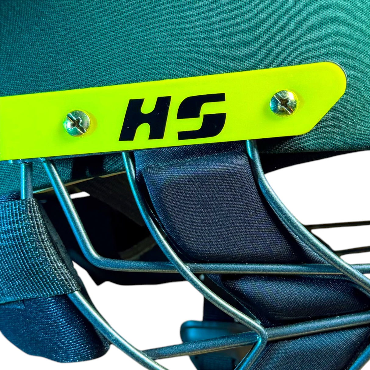 HS 41 Cricket Batting Helmet - Neck Protection | Green