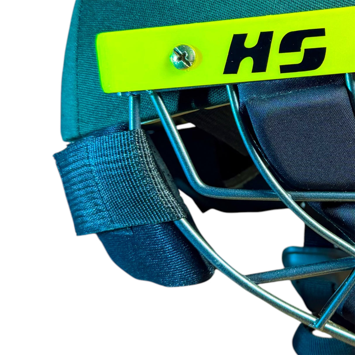HS 41 Cricket Batting Helmet - Neck Protection | Green