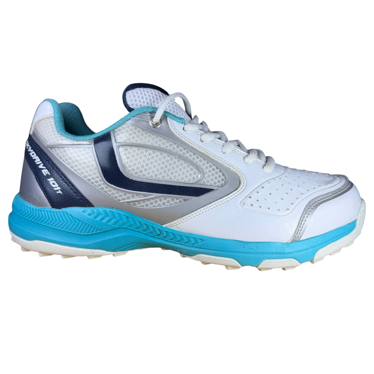 JAZBA SKYDRIVE 101 Men Cricket Shoes-White Teal