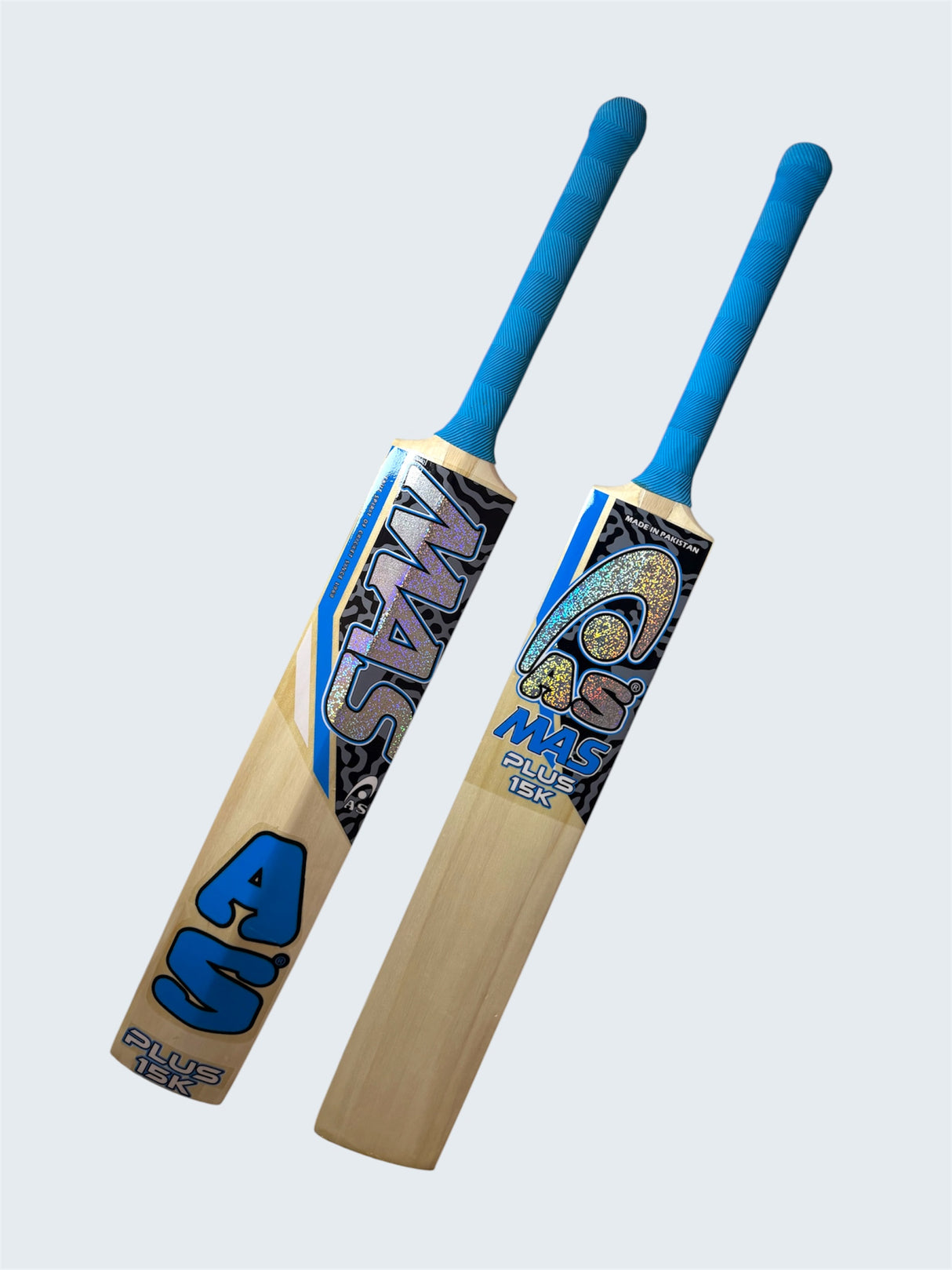 MAS Hard Tennis / Indoor Cricket Bat | Kashmir willow | Blue
