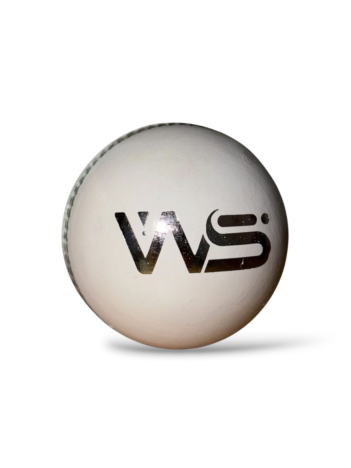 WS Senior Cricket Leather Ball | 2 Piece| 156g | White