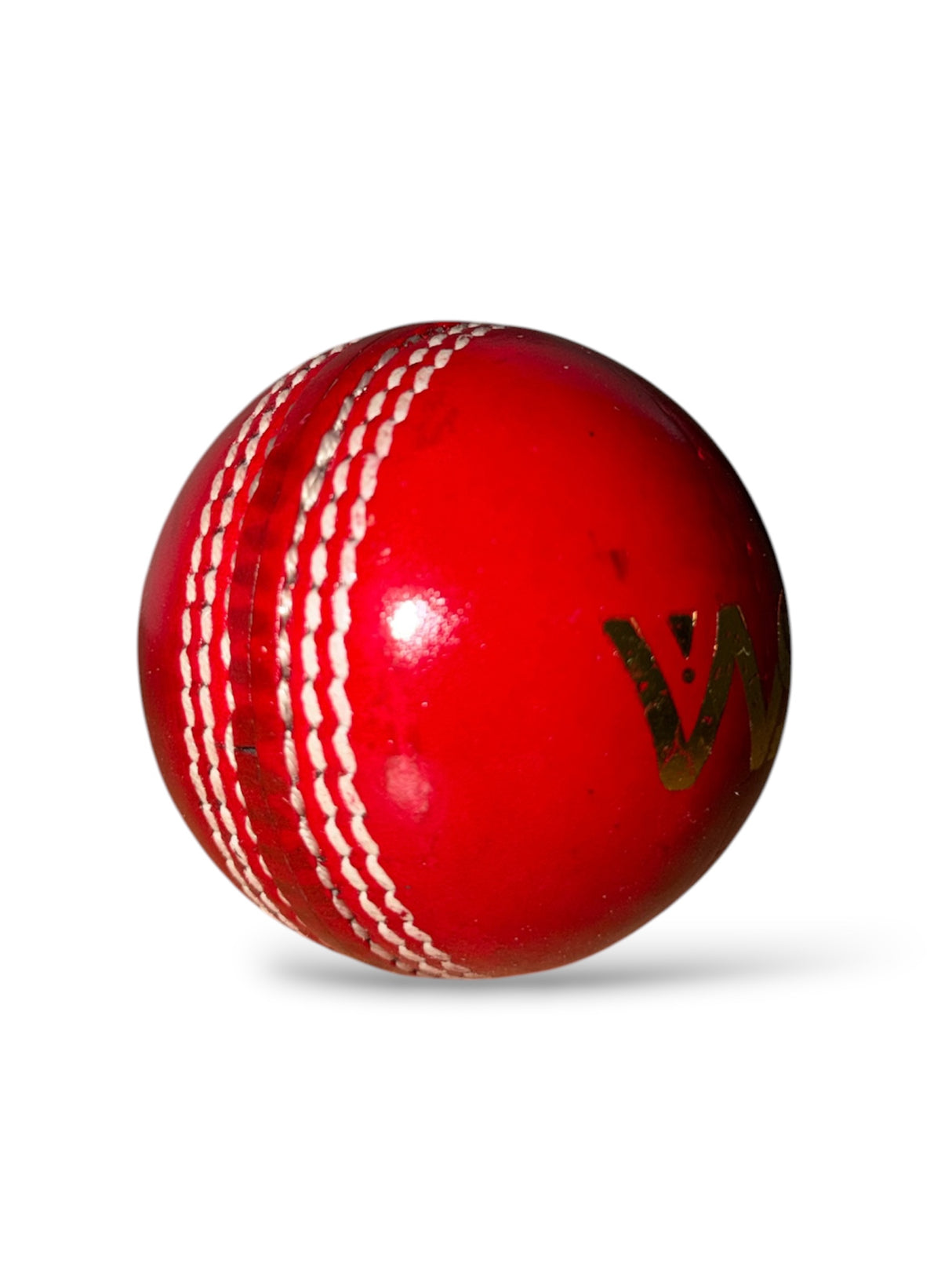 WS Senior Cricket Leather Ball | 4 Piece| 156g | RED