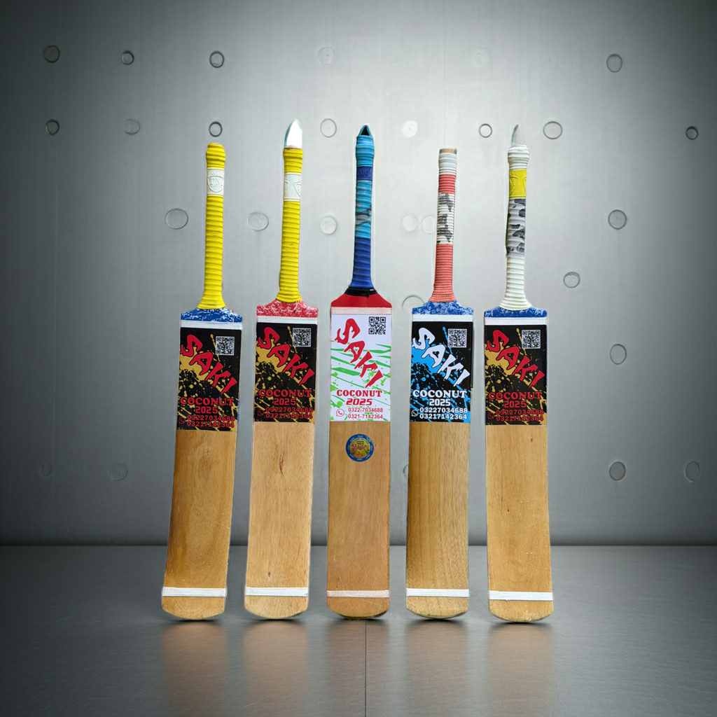 SAKI tape-ball Soft Tennis cricket bat-Coconut Willow - Grade 1
