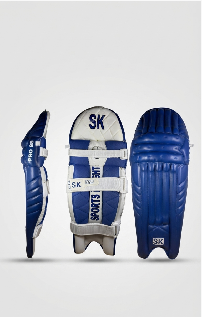 SK Cricket Batting Pads | White | Senior