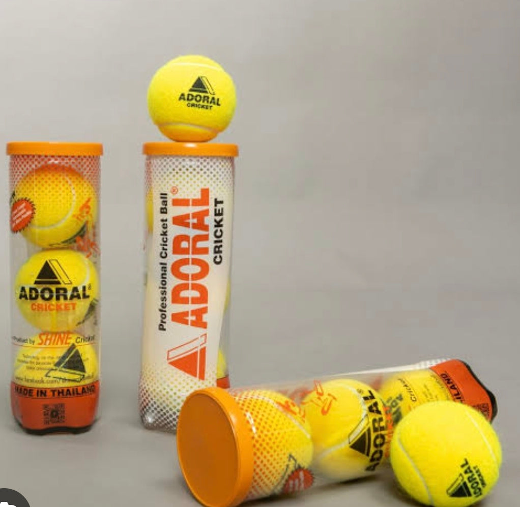 ADORAL Tape-Tennis Cricket ball- Set of 3