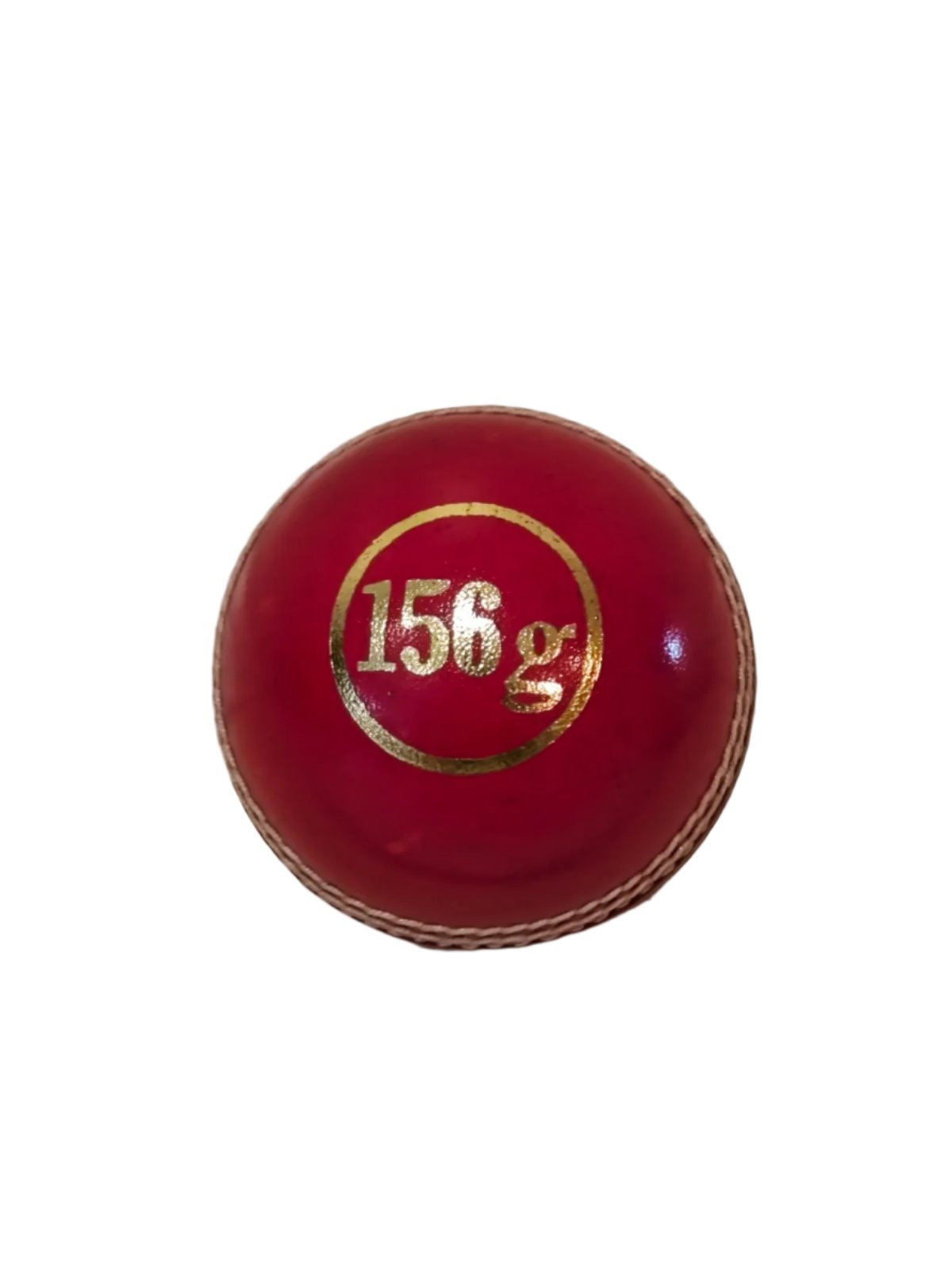SK cricket leather ball-2 Piece- 156g- Pack of 6 balls-White/Red