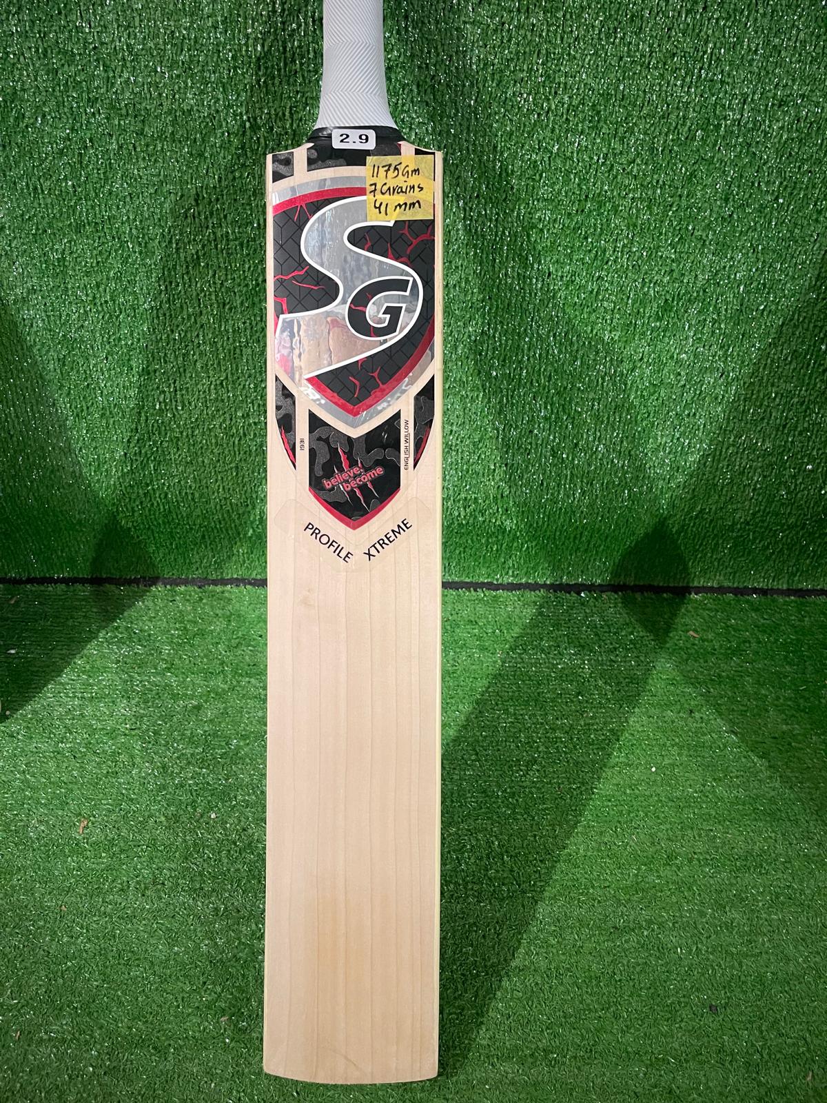 SG Profile Xtreme | English willow Cricket Bat -7 Grains-1175g
