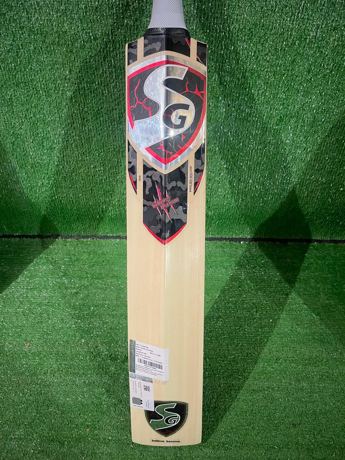 SG Profile Xtreme | English willow Cricket Bat -7 Grains-1175g
