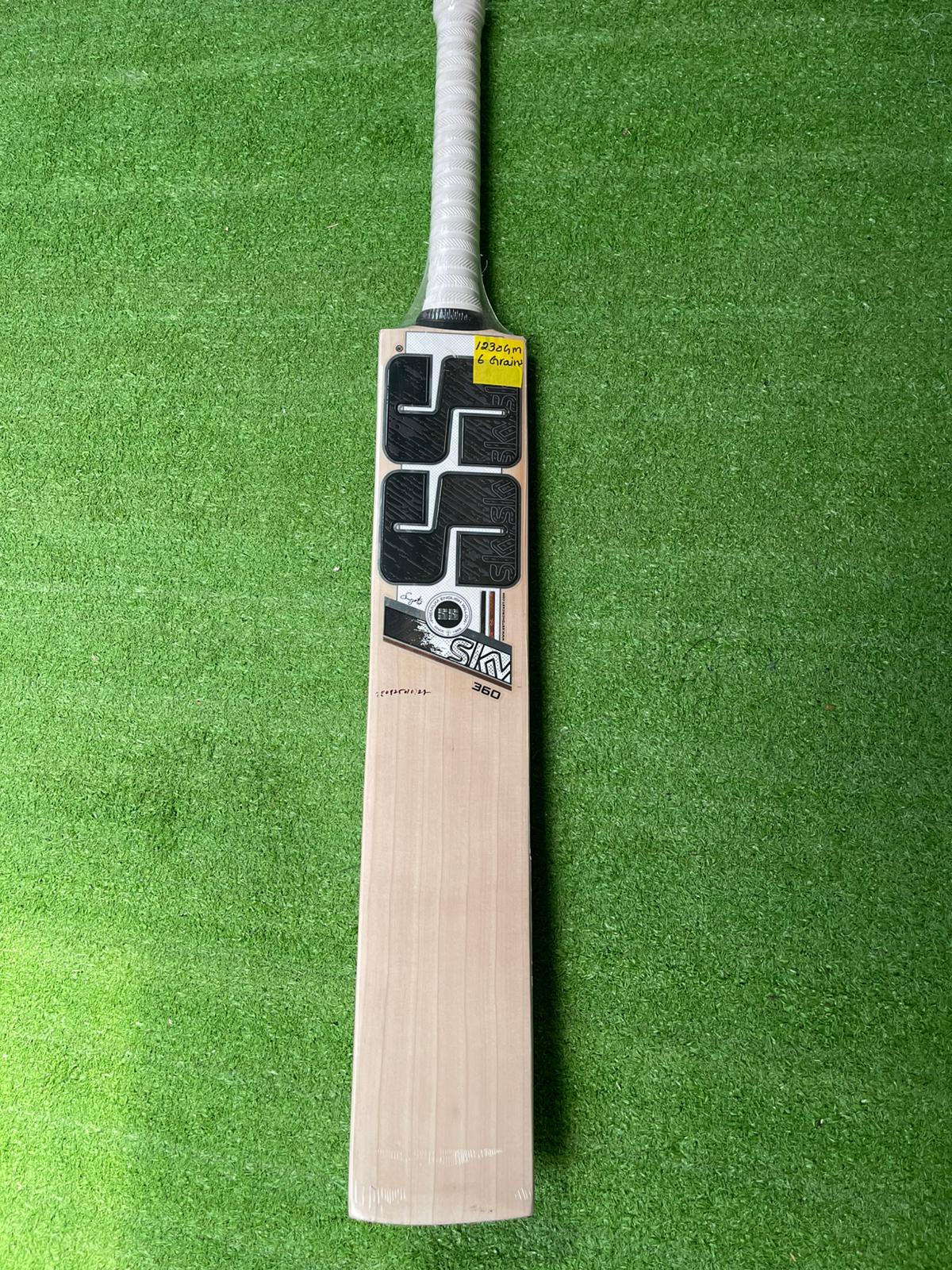 SS SKY 360 English willow Cricket Bat - 6 Grains - 1230g