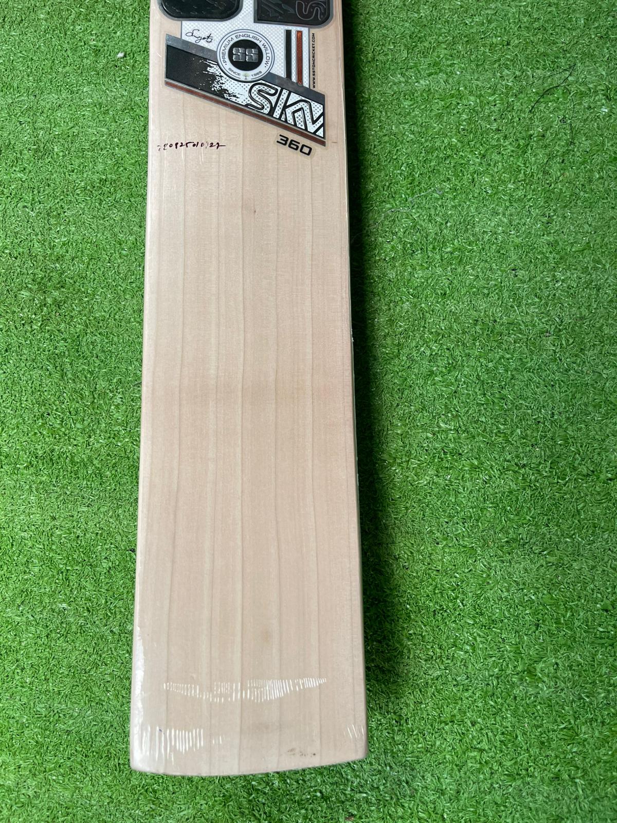 SS SKY 360 English willow Cricket Bat - 6 Grains - 1230g