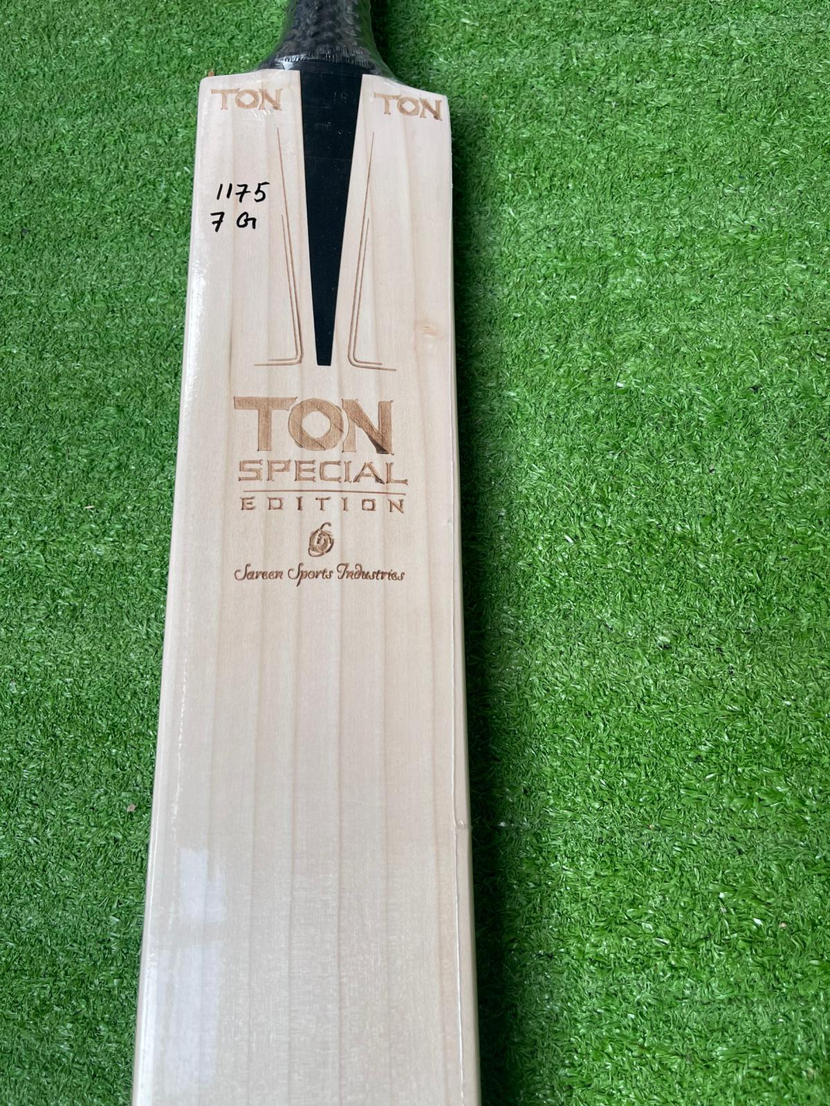 TON Special Edition | Grade 1 English willow Cricket Bat - 7 Grains- 1175