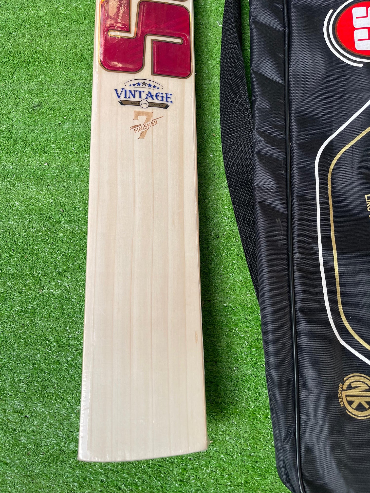 SS VINTAGE 7 Finisher Premium English willow Cricket Bat - 7 Grains - 1170g