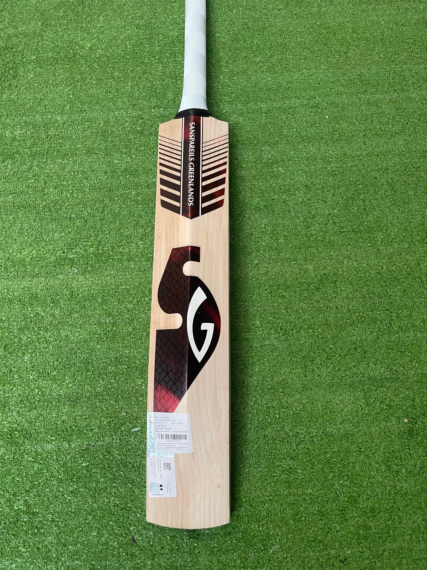 SG SUNNY TONNY ICON English willow Cricket Bat -1165g- 12 Grains
