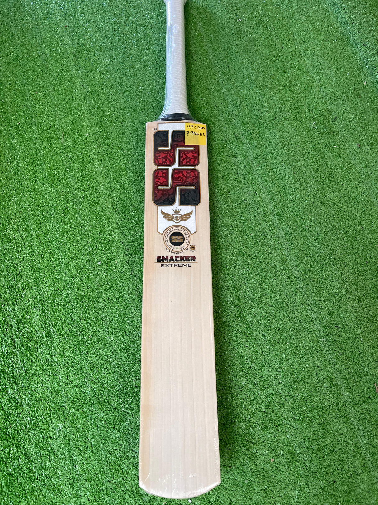 SS SMACKER EXTREME Premium English willow Cricket Bat - 7 Grains - 1180g
