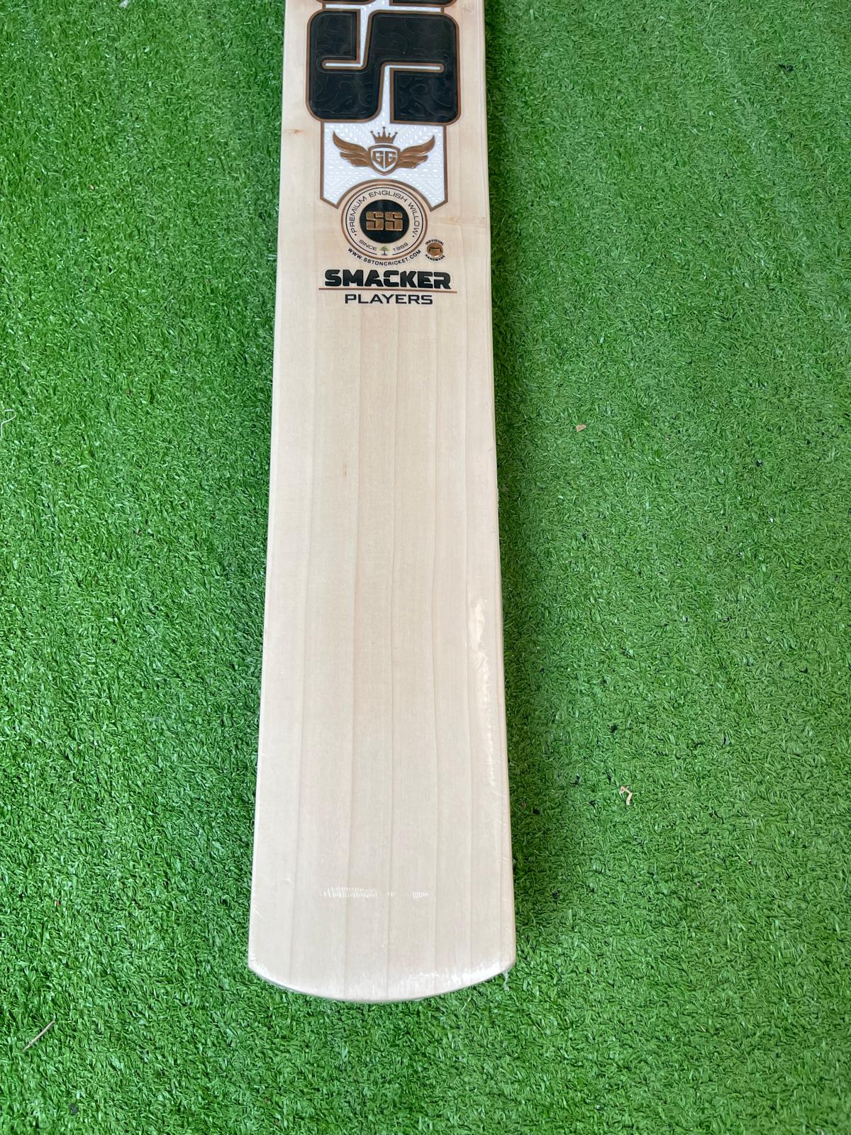 SS SMACKER PLAYERS Premium English willow Cricket Bat - 6 Grains - 1140G