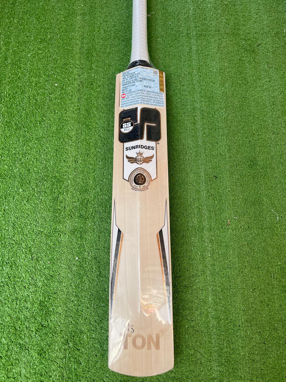 SS SMACKER PLAYERS Premium English willow Cricket Bat - 6 Grains - 1140G