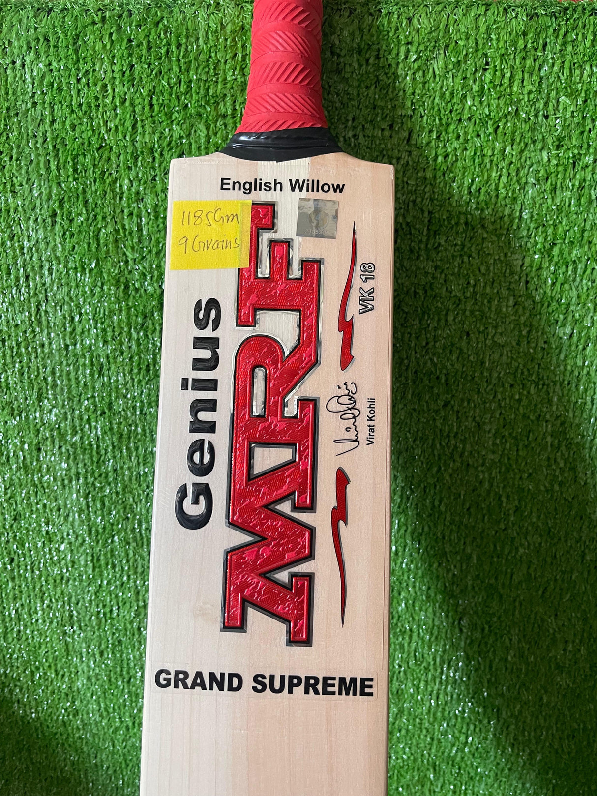 MRF Genius Grand Supreme Edition English Willow Cricket Bat - 9 Grains / 1185g