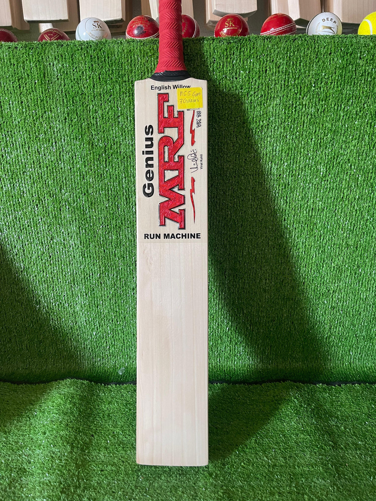 MRF Virat Kohli Genius Run Machine-Grade-1 English Willow Cricket Bat -7 Grains / 1155 Grams