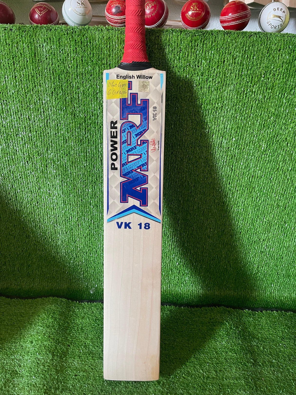 MRF Power VK 18 Edition English Willow Cricket Bat -6 Grains / 1160 Grams