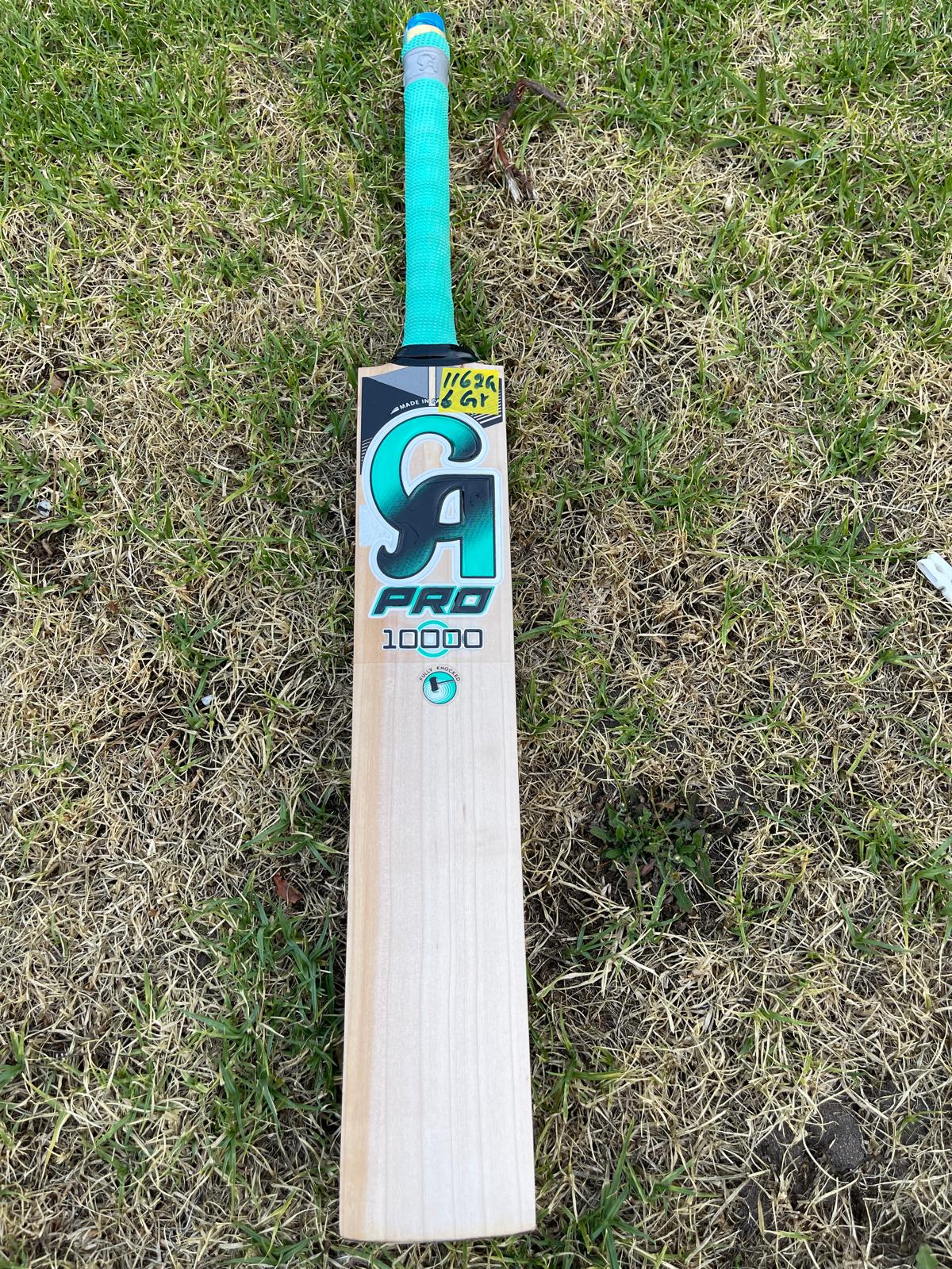 CA Pro 10000 English Willow Cricket bat -6 Grains 1162 Grams