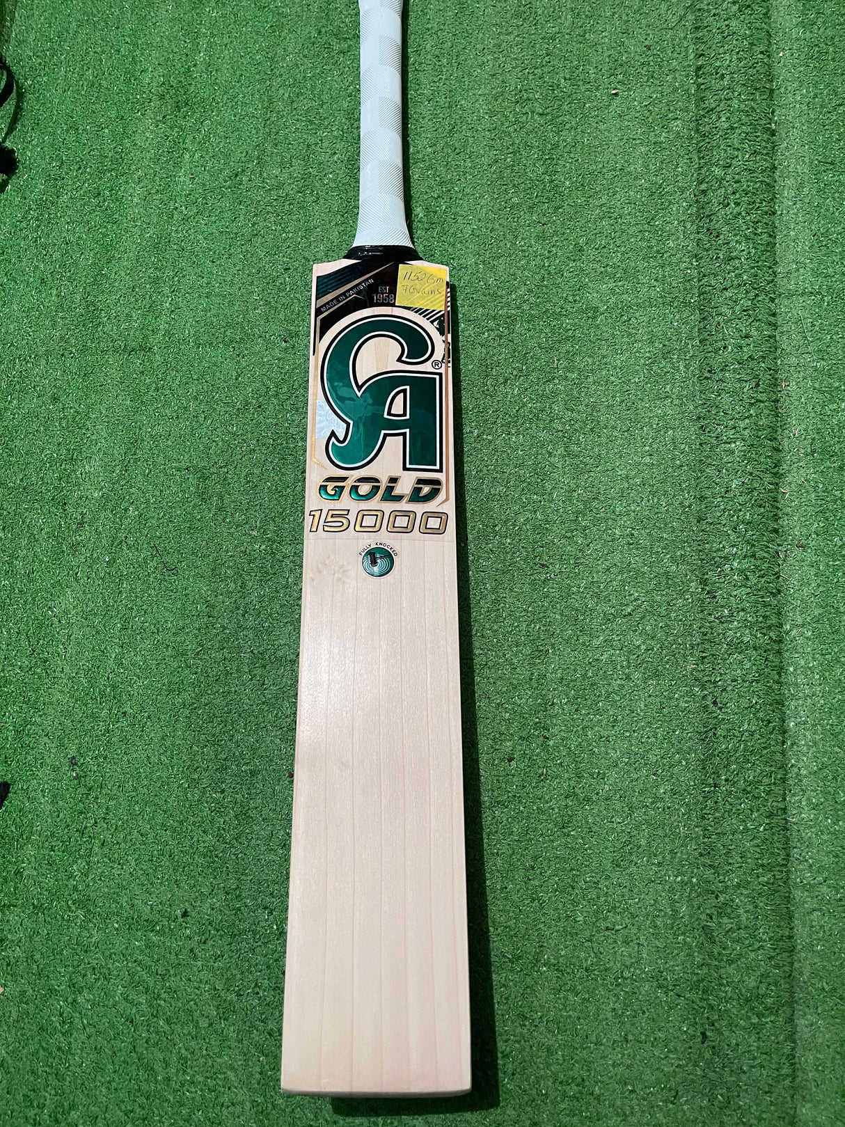 CA Gold 15000 Grade 1 English Willow Bat 1152g - 7 Grains - 2.7 lb
