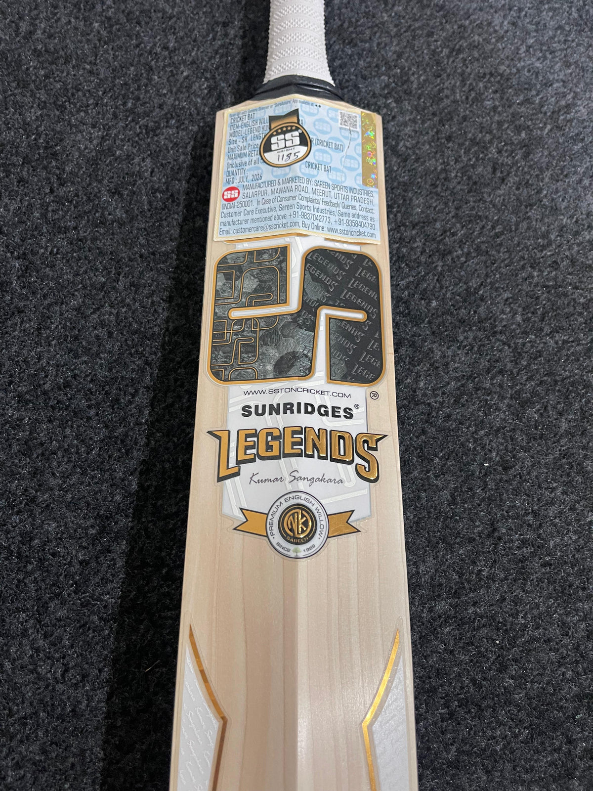 SS Legends Kumar Sangakara Edition English willow Cricket Bat - 1185g