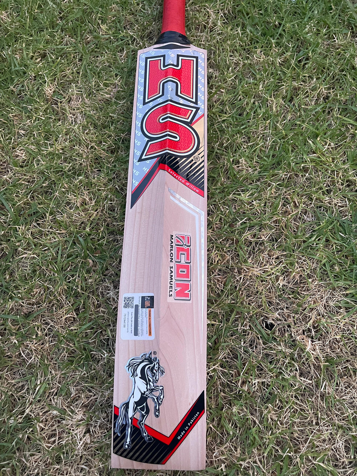 HS ICON English Willow Cricket bat-SH-8 Grain-1213g