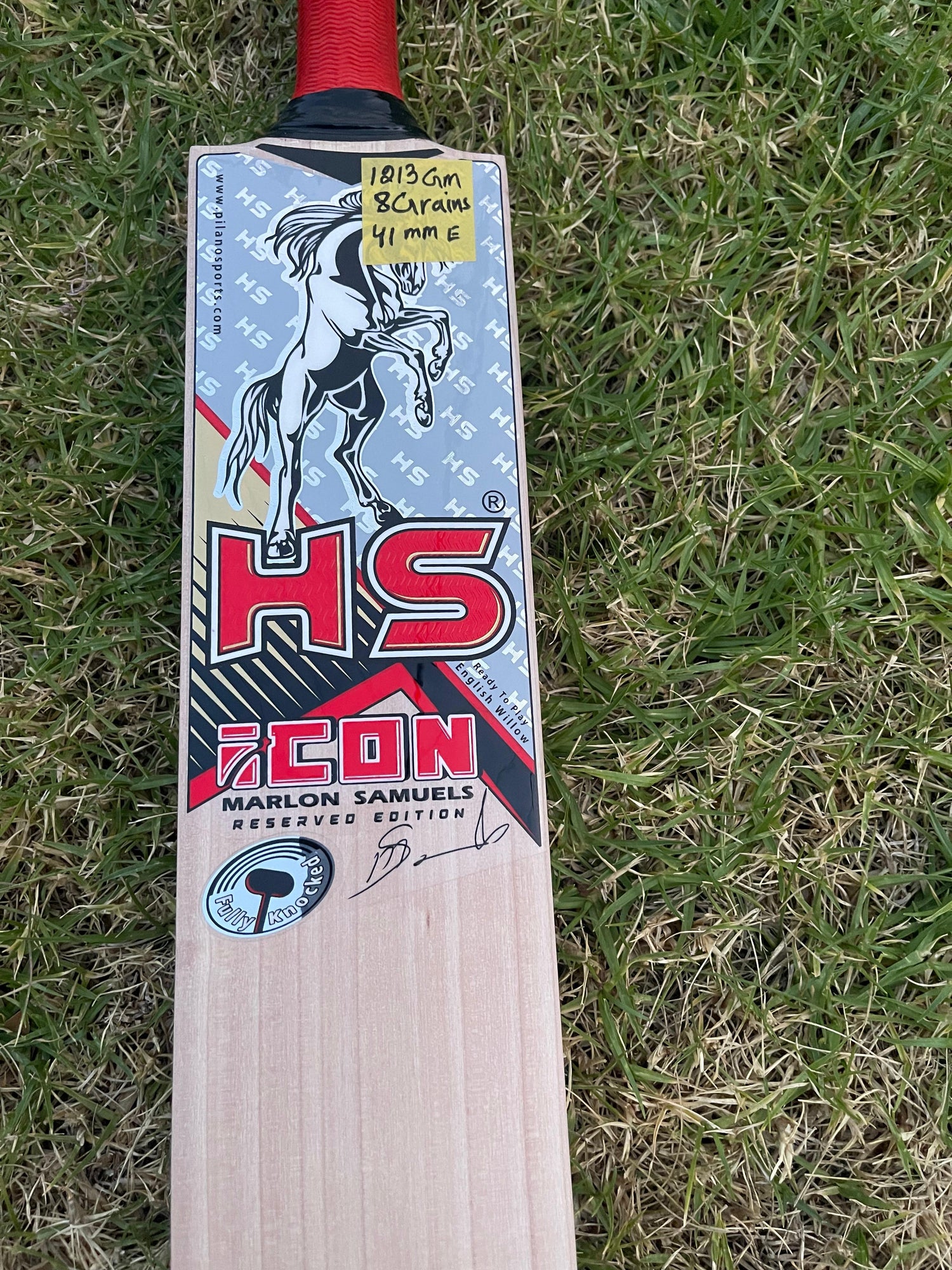 HS ICON English Willow Cricket bat-SH-8 Grain-1213g