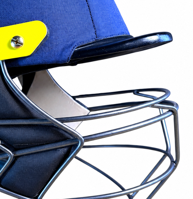 HS 41 Cricket Batting Helmet - Neck Protection | Dark Blue