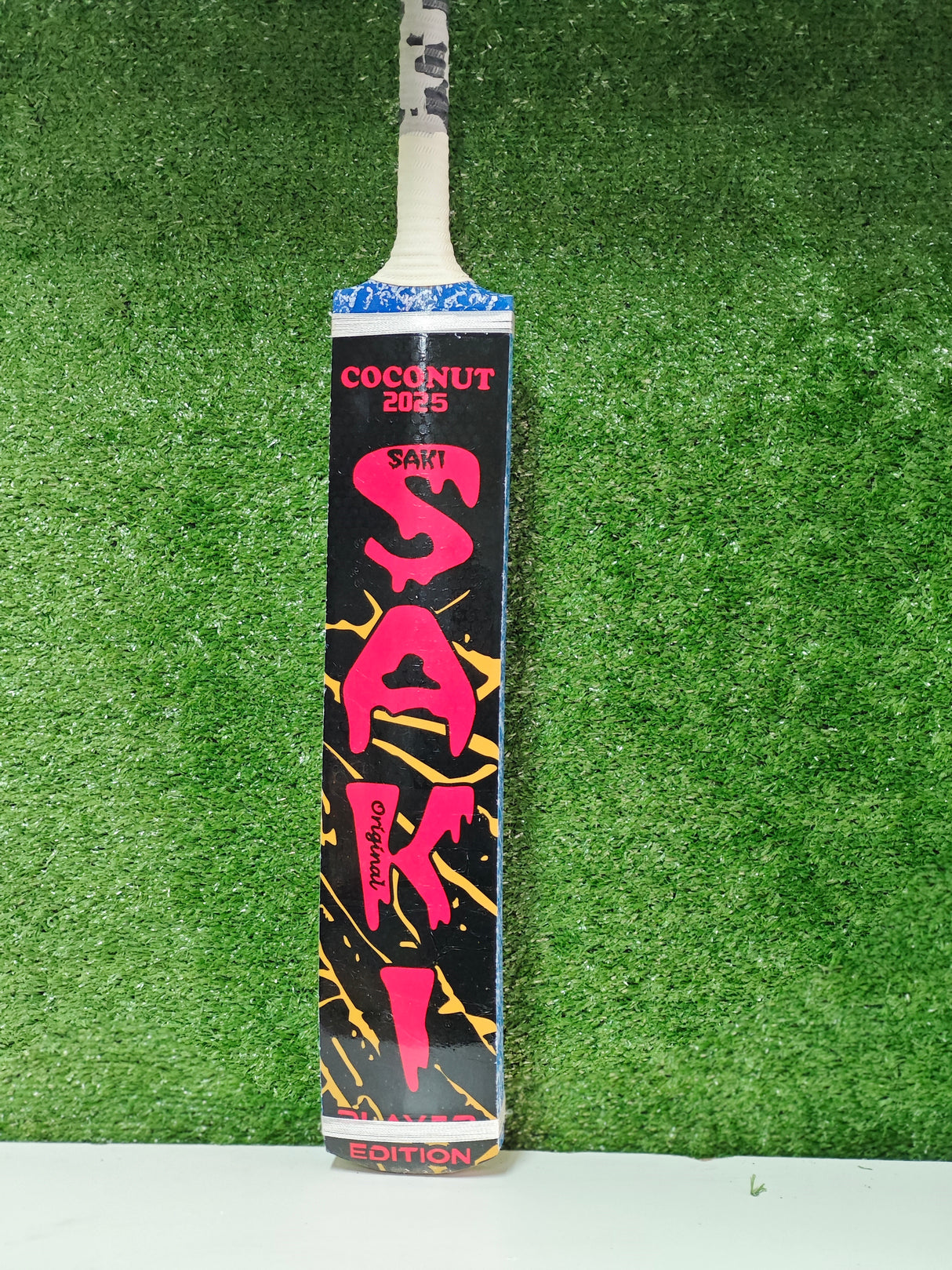 SAKI tape-ball Soft Tennis cricket bat-Coconut Willow