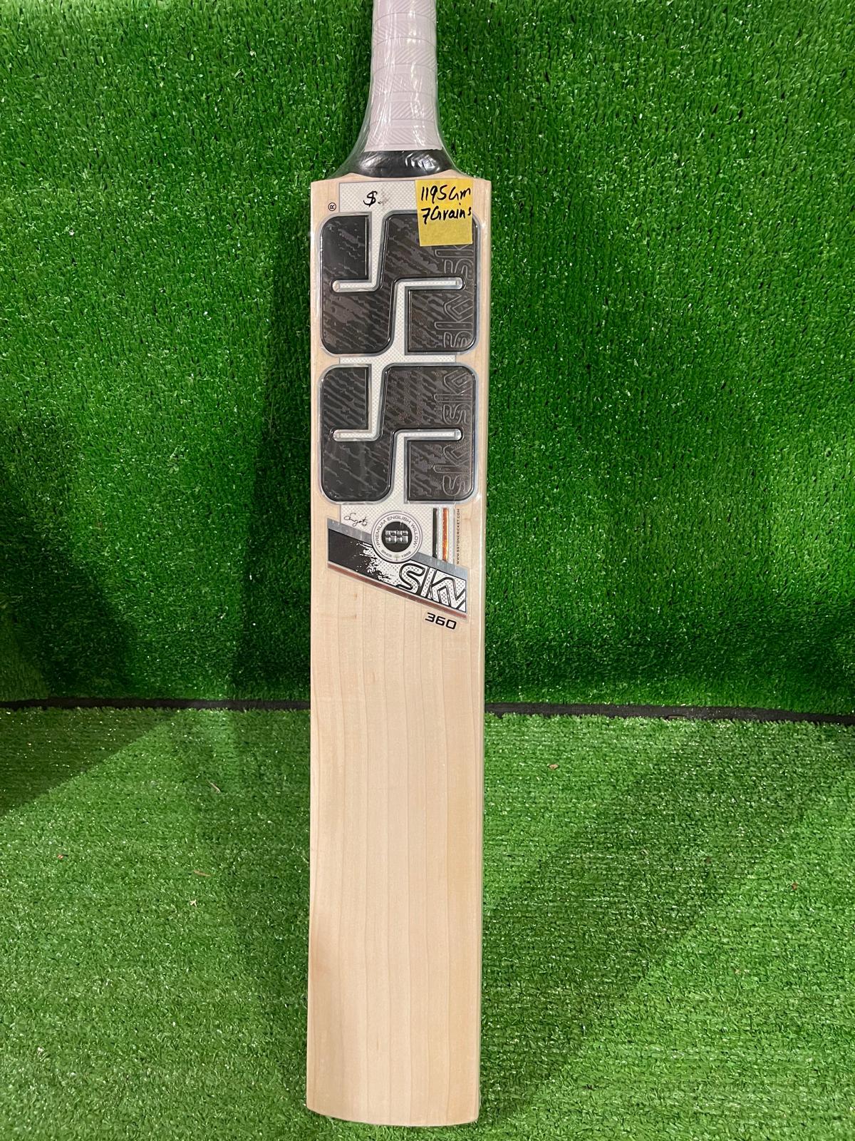 SS SKV 360 Premium English willow Cricket Bat - 7 Grains - 1195g