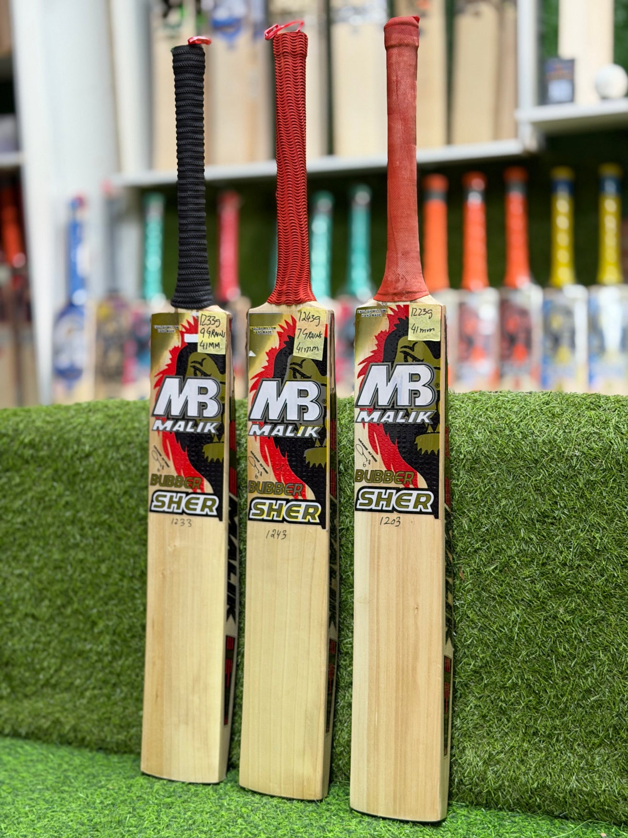 MB MALIK BUBBER SHER CRICKET ENGLISH WILLOW BATS-SH