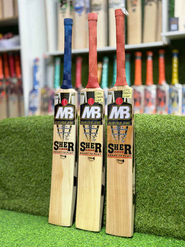 MB MALIK SHER AMIN English Willow Cricket Bat - SH – Sports knight