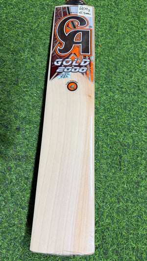 CA GOLD 2000 English Willow Cricket Bat - 1209g - 6 Grains