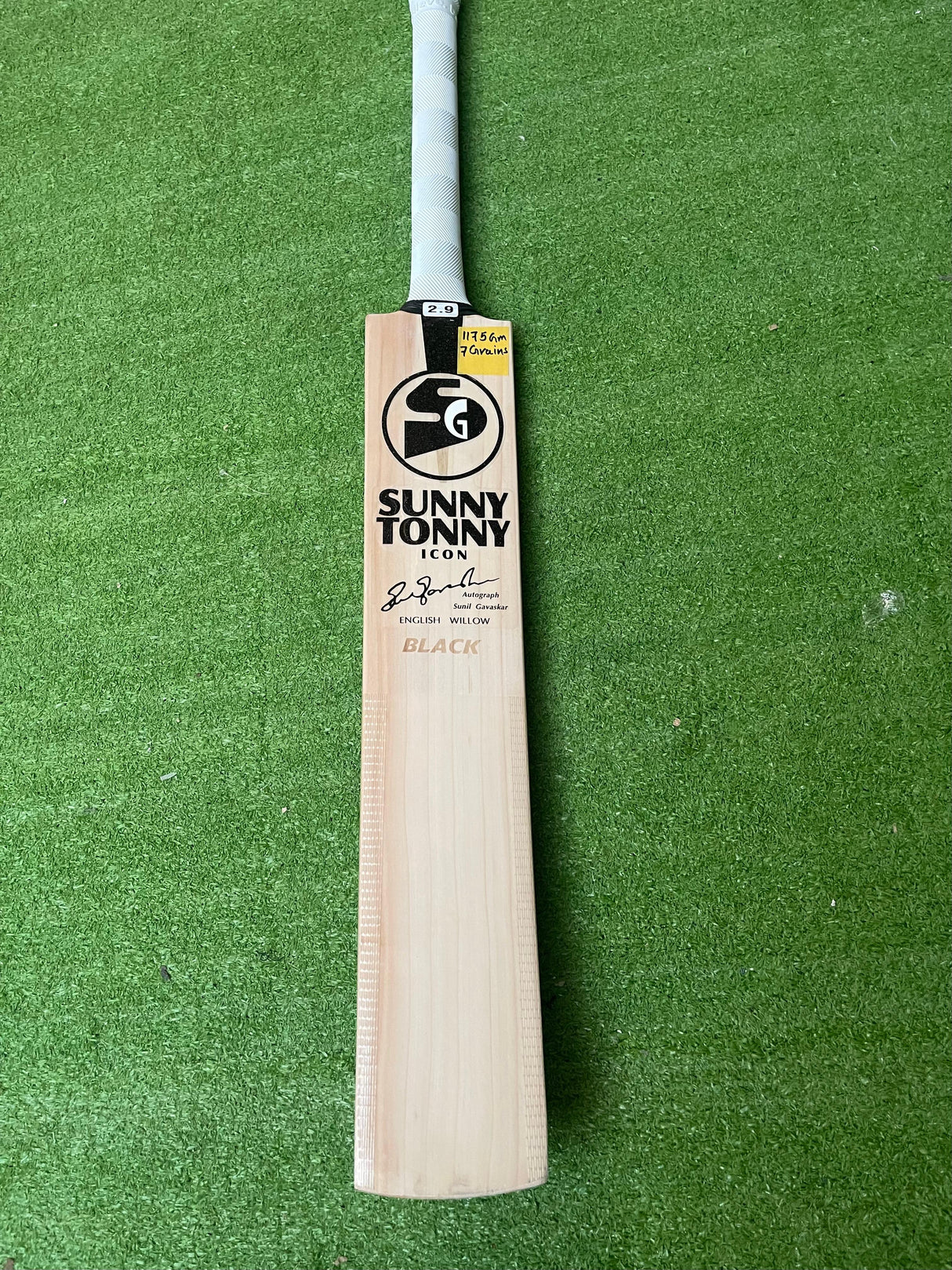 SG SUNNY TONNY ICON BLACK English willow Cricket Bat -1175g- 7 Grains