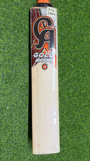 CA GOLD 2000 English Willow Cricket Bat - 1211g- 5 Grains