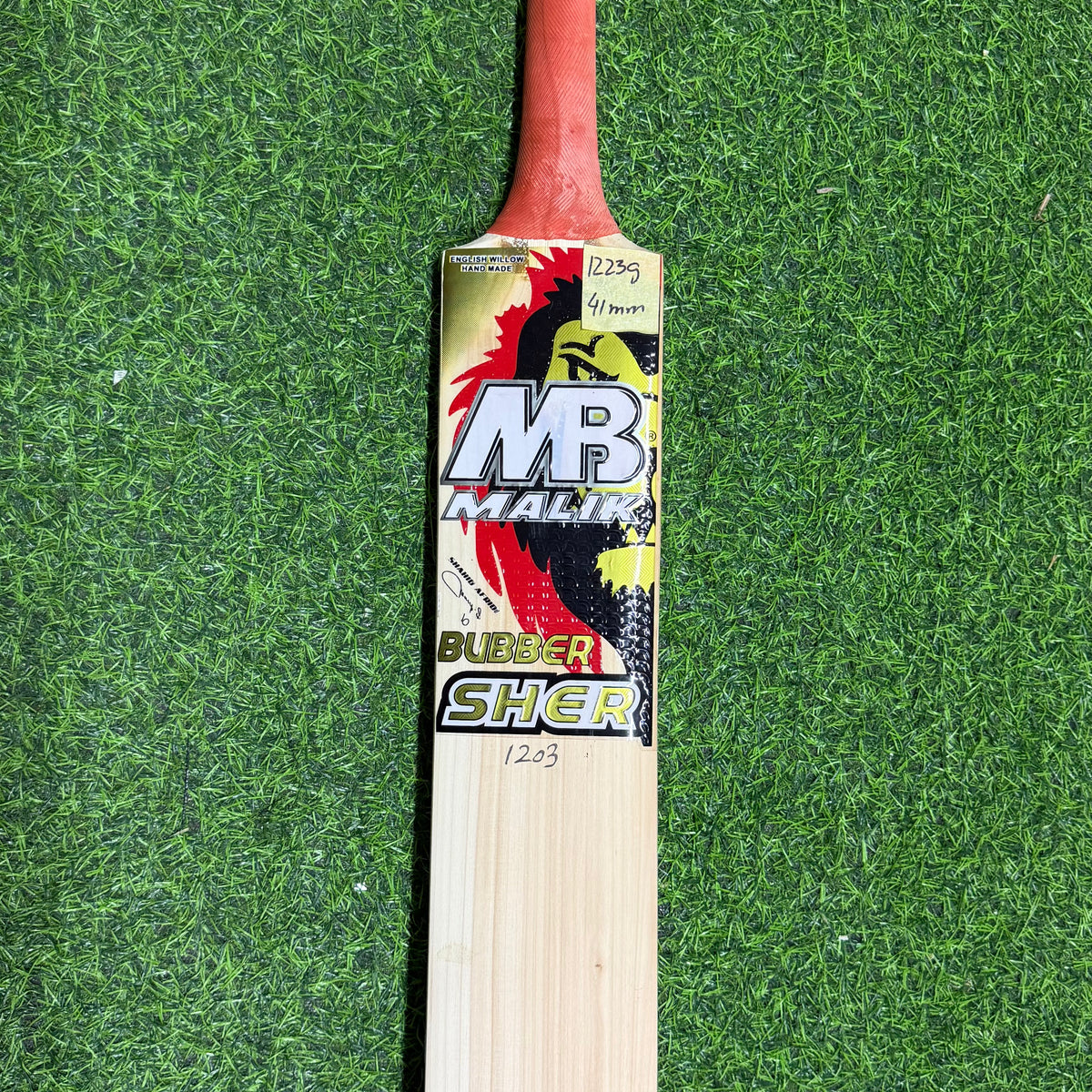 MB MALIK BUBBER SHER English Willow Cricket bat-1223G – Sports knight