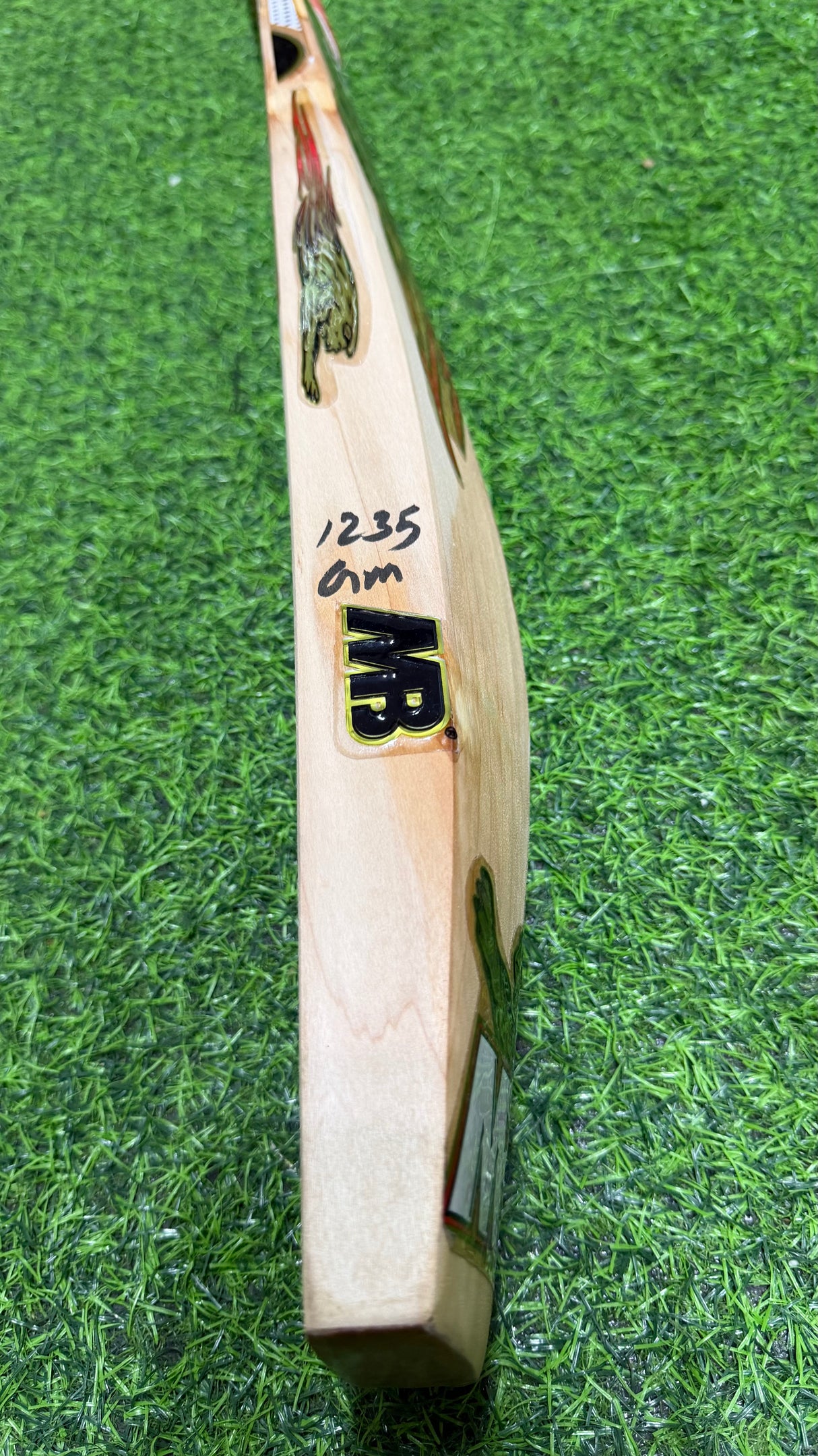 MB MALIK SHER AMIN English Willow Cricket Bat MB Malik -1235g - 9 Grains