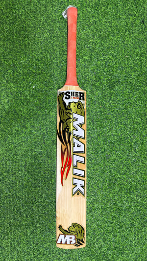 MB MALIK SHER AMIN English Willow Cricket Bat MB Malik -1235g - 9 Grains