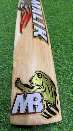 MB MALIK SHER AMIN English Willow Cricket Bat MB Malik -1235g - 9 Grains