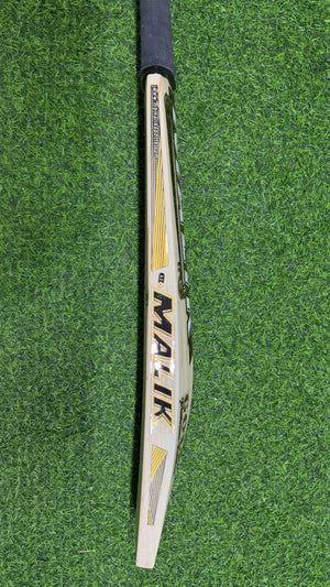 MB MALIK GOLD PLATINUM English Willow Cricket Bat-8 Grains -1243g