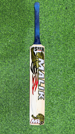 MB MALIK SHER AMIN EDITION ENGLISH WILLOW CRICKET BAT-6Grains-1245g