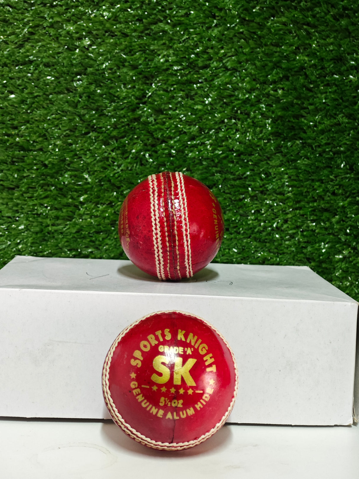 SK- Junior cricket leather ball-4 Piece- 142g-Pack of 6
