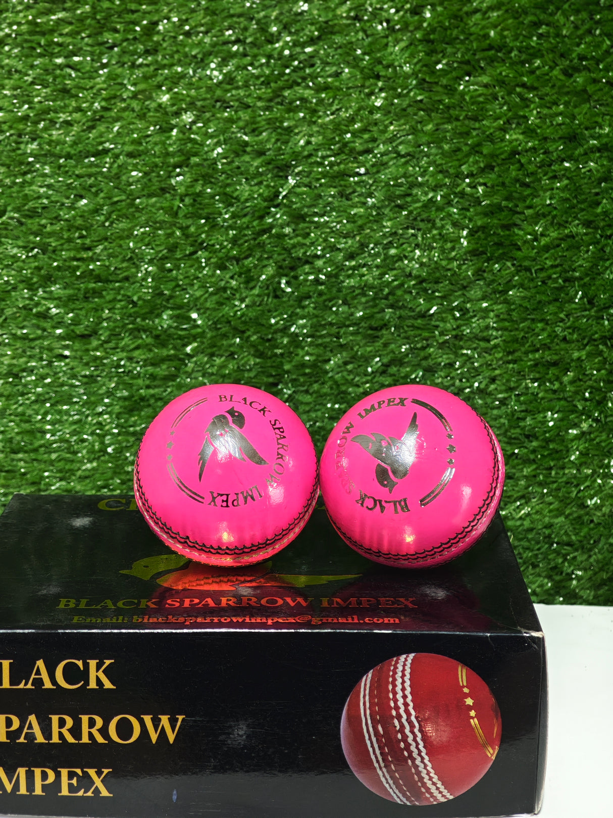 Black Sparrow- Junior cricket leather ball-4 Piece- 142g-Pack of 6
