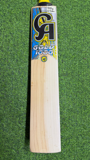 CA GOLD 1000 English Willow Cricket Bat - 1204g - 6 Grains