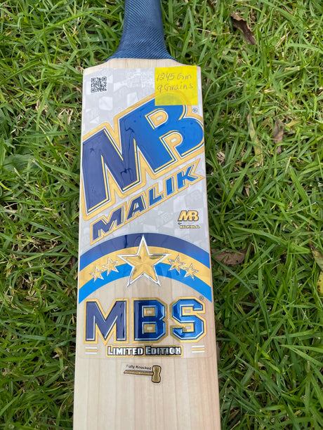 Malik MBS Limited Edition Grade 2 English Willow Cricket Bat | 1245g 9 Grains