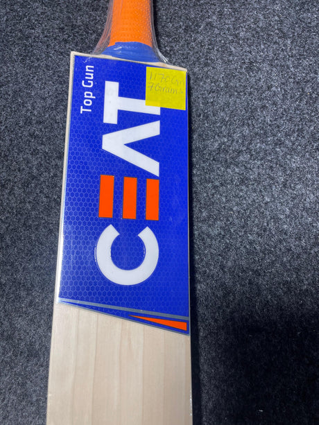 CEAT Top Gun English Willow Cricket Bat - 1170g | 7 Grain