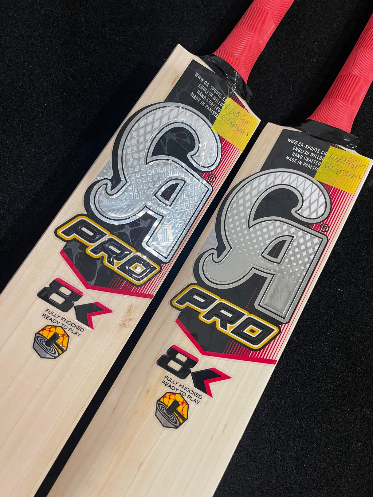 CA Pro 8k English Willow Cricket Bat | 1160g 6 Grains & 1175g 8 Grains - 2.7 lb