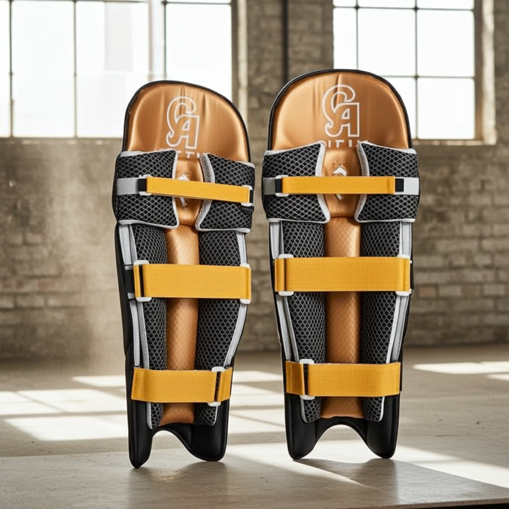 CA GOLD 20K Cricket batting Pads-Black