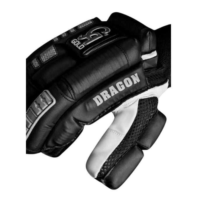 CA Gold Dragon  Cricket Batting Gloves - Black